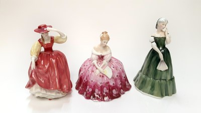 Lot 1151 - Nine Royal Doulton figures, The Parson's Daughter, The Wardrobe Mistress