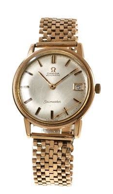 Lot 604 - 9ct gold Omega Seamaster