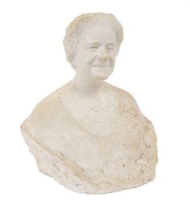 Lot 84 - *Oscar Nemon (1906-1985) plaster bust of H.M.Queen Elizabeth The Queen Mother