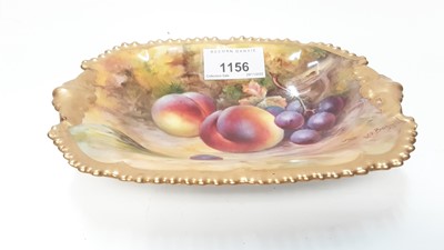 Lot 1156 - Royal Worcester dish painted by Bagnall with fruit