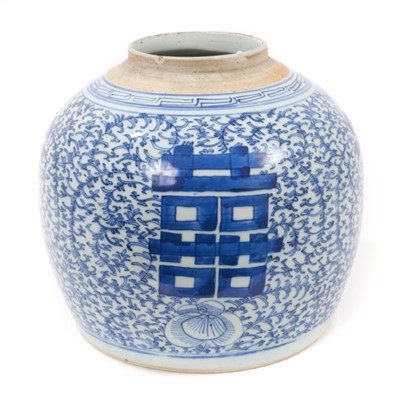 Lot 21 - Chinese ginger jar