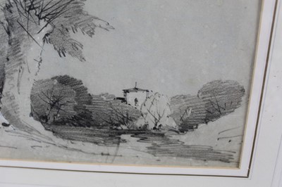 Lot 1008 - Henry Bright (1810-1873) black chalk and pastel, Shrubland Park, initialled and dated 1833, 28cm x 38cm, in glazed gilt frame