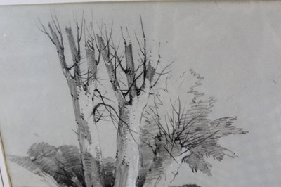 Lot 1008 - Henry Bright (1810-1873) black chalk and pastel, Shrubland Park, initialled and dated 1833, 28cm x 38cm, in glazed gilt frame