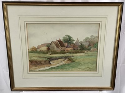Lot 123 - George Oyston (1861-1937) watercolour - Landscape