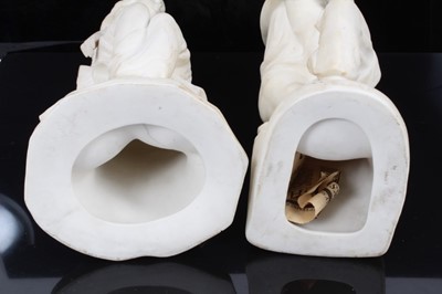 Lot 100 - Two Victorian Parian ware figures