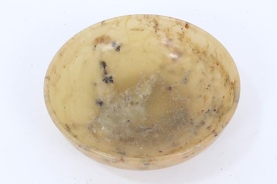 Lot 119 - Chinese carved hardstone dish
