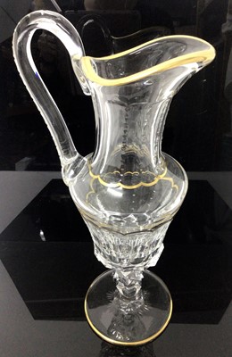 Lot 231 - Fine quality St Louis glass jug