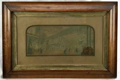 Lot 68 - Baxter Print of the Great Exhibition, 41cm x 23cm, in maple frame