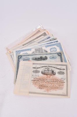 Lot 538 - World - Mixed share/bond certificates and banknotes to include United States
