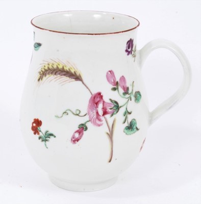 Lot 84 - A Bristol barrel shaped mug, circa 1770