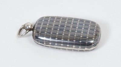 Lot 259 - Late 19th/early 20th century Continental silver sovereign and half sovereign case of rectangular form.
