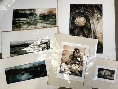 Lot 136 - Pat Mallinson (1930-2008) group of signed limited edition coloured etchings