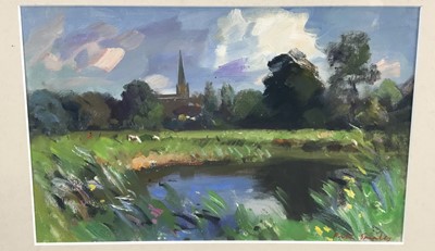 Lot 1233 - Peter Smales (b.1958) oil on board - Oxfordshire 2004, signed, in glazed frame