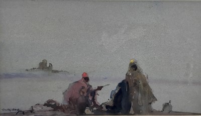 Lot 189 - Dudley Hardy (1865-1922) watercolour - Eastern Figures, signed, in glazed gilt frame