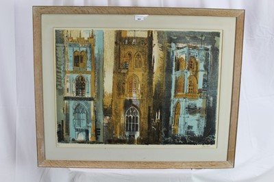 Lot 951 - *John Piper (1903-1992) signed limited edition lithograph – Three Somerset Towers, 48/70, in glazed frame