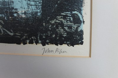 Lot 951 - *John Piper (1903-1992) signed limited edition lithograph – Three Somerset Towers, 48/70, in glazed frame