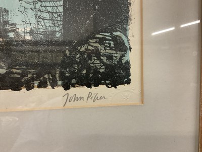 Lot 951 - *John Piper (1903-1992) signed limited edition lithograph – Three Somerset Towers, 48/70, in glazed frame