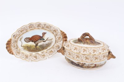 Lot 124 - Royal Worcester Vitreous Game Bird dinner service
