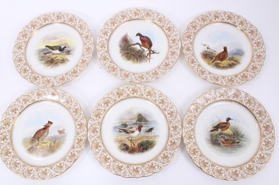 Lot 124 - Royal Worcester Vitreous Game Bird dinner service