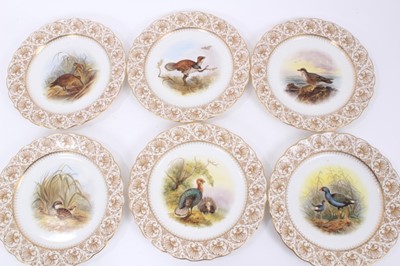 Lot 124 - Royal Worcester Vitreous Game Bird dinner service