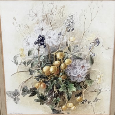 Lot 190 - Claire Dalby, contemporary, watercolour - still life, signed, 
in glazed frame
