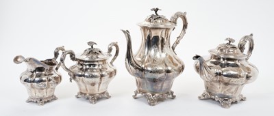 Lot 262 - Fine quality Victorian four piece tea and coffee set.