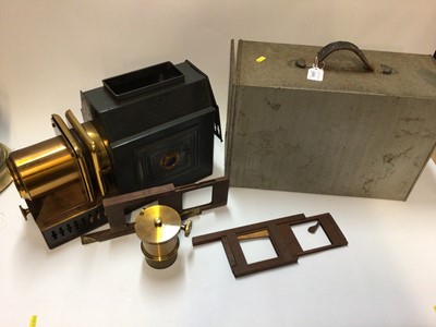Lot 2429 - Magic lantern in case