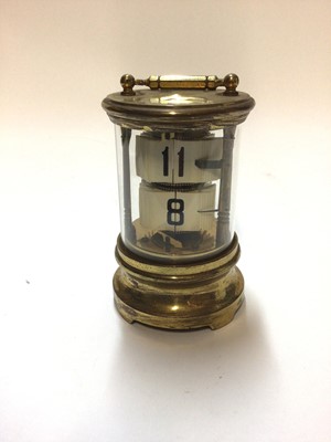Lot 2451 - Brass Plato flip clock