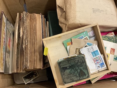 Lot 1525 - Stamps- GB one country collection, including mint commemoratives, presentation pack etc, plus world issues in old strand album (Qty).