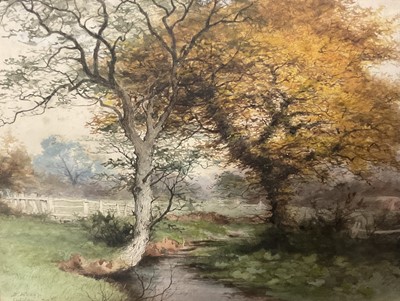 Lot 192 - Large group of late 19th/early 20th century watercolours by J Alsop, depicting Bourneville. (14 framed & 3 un-framed)
