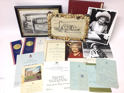 Lot 69 - The Marriage of H.R.H.Princess Margaret order of service plus other Royal ephemera