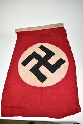 Lot 806 - Nazi N.S.D.A.P. party or civic flag, stamped on margin with Nazi Eagle, Berlin, N.S.D.A.P., 1939, 55 x 100.