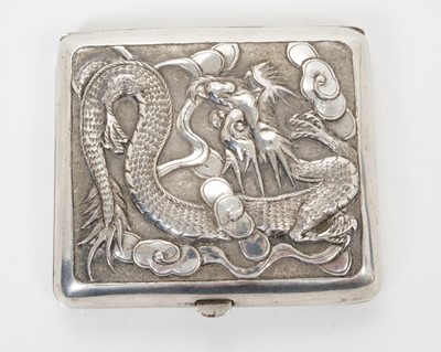 Lot 455 - Late 19th/early 20th century Chinese white cigarette case