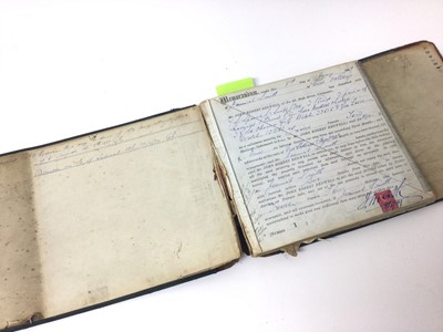 Lot 1553 - Of Colchester interest, fascinating late Victorian pawnbrokers pledge accounts book for Mr John Robert Bedwell of 63 High Street, Colchester dating from 1889-1923 with details of all the pledges a...