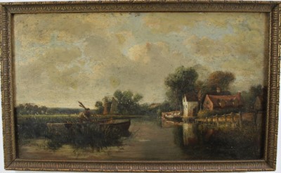 Lot 1066 - Circle of John Crome (1768-1821) oil on canvas - Thorpe River, Norwich, 36cm x 62cm, in gilt frame  
NB: see 'The Norwich School of Painters', by Harold Day, page 30-31, for a similar view