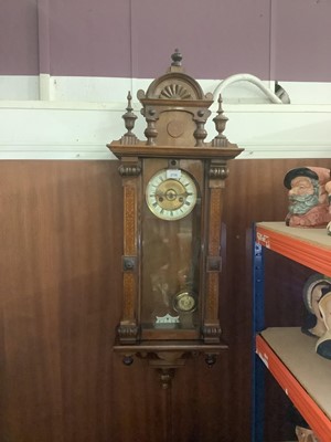 Lot 2726 - Edwardian hanging wall clock