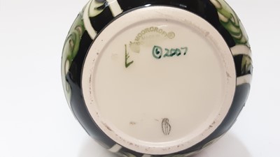 Lot 1118 - Moorcroft pottery vase with floral decoration by Emma Bossons, dated 2007, 23.5cm high