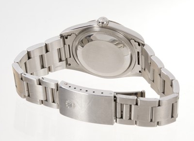 Lot 575 - Gentlemans Rolex Oyster Perpetual Datejust wristwatch, in original box with papers