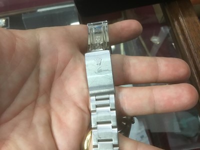 Lot 575 - Gentlemans Rolex Oyster Perpetual Datejust wristwatch, in original box with papers