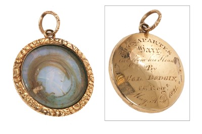 Lot 13 - Emperor Napoleon I of France, Lock of Napoleons hair in gold locket