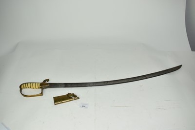 Lot 932 - George III 1796 Pattern Officers sword with ivory grip