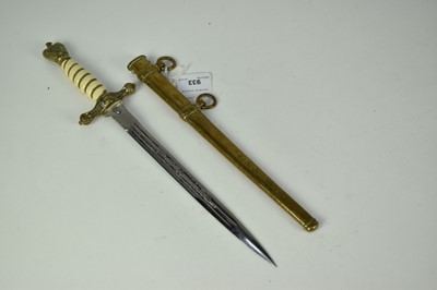 Lot 933 - Nazi Naval Officers dagger
