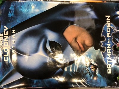 Lot 1407 - Collection of original Batman movie theatre posters, including Batman Returns 'Michael Keaton', Batman & Robin 'Villains', Batman & Robin 'Robin', Batman & Robin 'Batman', Batman & Robin 'Heroes',...