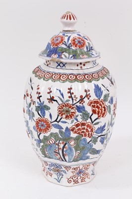Lot 230 - 19th century Delft vase with Chinese decoration
