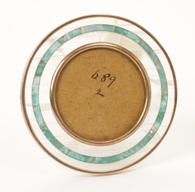 Lot 414 - A silver gilt, alabaster and green stone picture frame retailed by Mappin and Webb, London, 1911