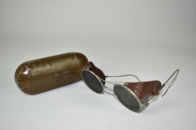 Lot 790 - Pair of Second World War Air Ministry marked sunglasses in original case.