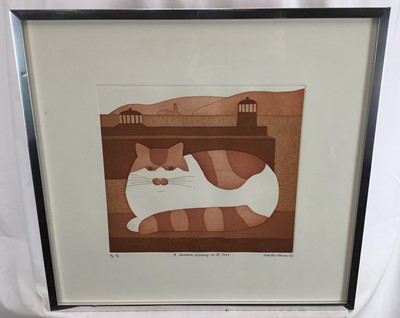 Lot 91 - Martin Leman (b.1934) two limited edition prints - ‘A Summer evening in St Ives’ and ‘Red Shoes’, both signed in pencil and framed