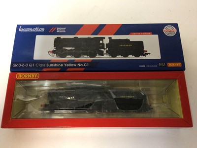 Lot 55 - Hornby OO gauge LNER 2-6-4 T Thompson LI 67702, R 3461, BR 2-8-0 T Class 52 XX R3224, SR 0-6-0 Q1 Class Sunshine Yellow R3595 all boxed (3)