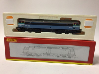 Lot 58 - Hornby OO gauge Co-Co Diesel Electric Class 47 Locomotive R2480, Direct Rail Services Co-Co Diesel Class 47 locomotive R2353, BR Blue Class 71 '71012' R3374 all boxed (3)