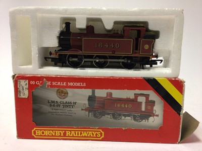 Lot 71 - Hornby OO gauge boxed selection (boxes mixed condition) including LMS Class 3F 0-6-0 T 'Jinty' GWR 0-4-0 Tank No. 101, R077 plus four others (6)